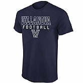 Villanova Wildcats Frame Football WEM T-Shirt - Navy Blue,baseball caps,new era cap wholesale,wholesale hats